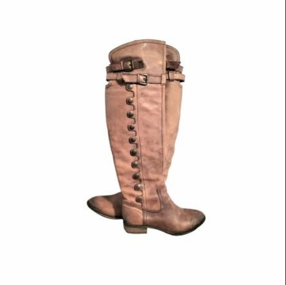 Sam Edelman Over Knee Pierce Whiskey Brown Leather Tall Riding Boot Women 7.5 - Picture 7 of 14